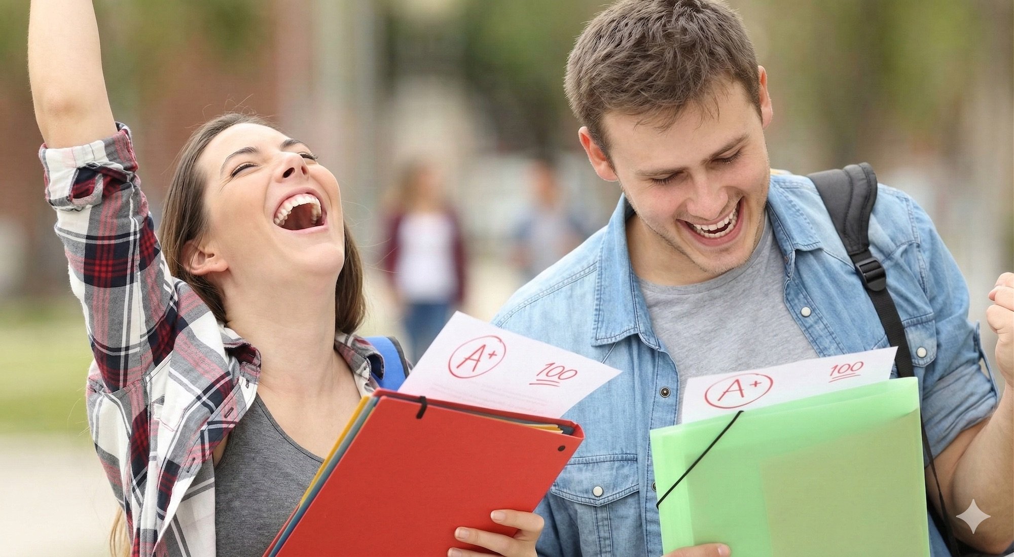 Student gaining confidence for upcoming exams